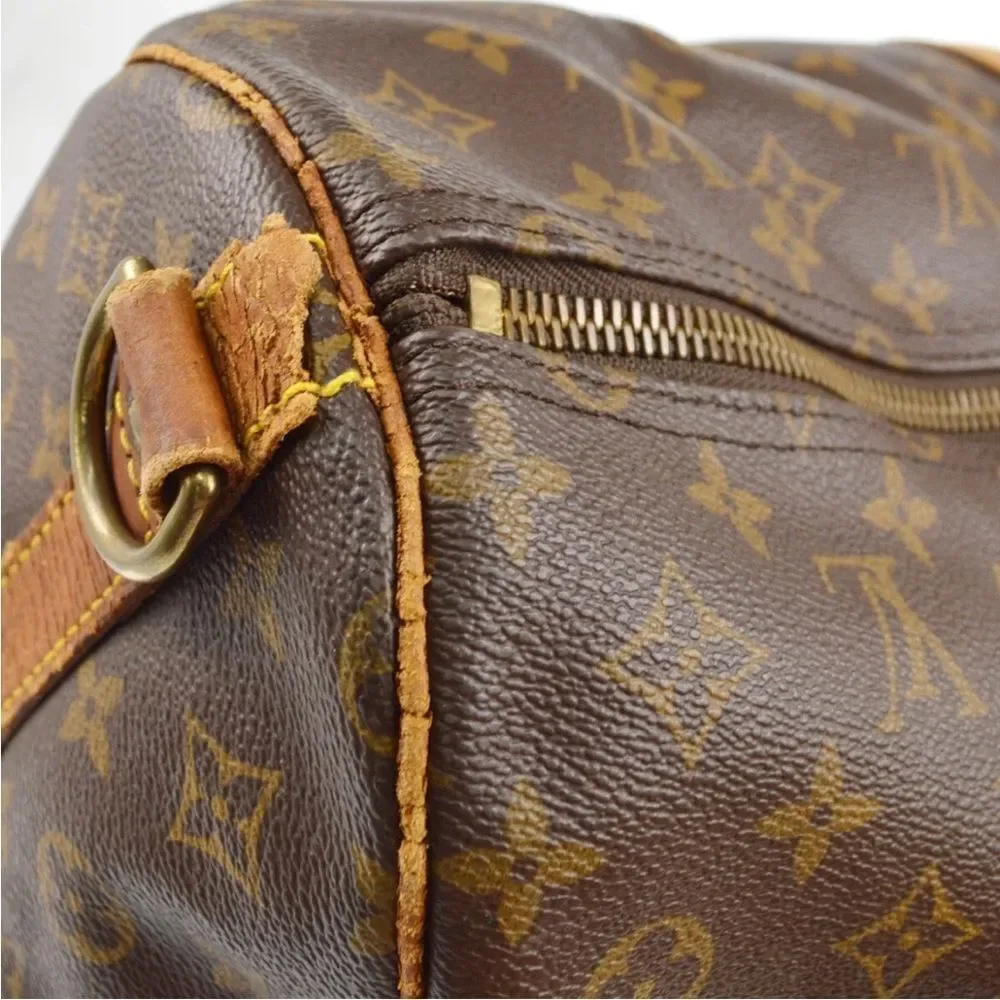 Louis Vuitton Monogram Brown Tan Duffel Bag
